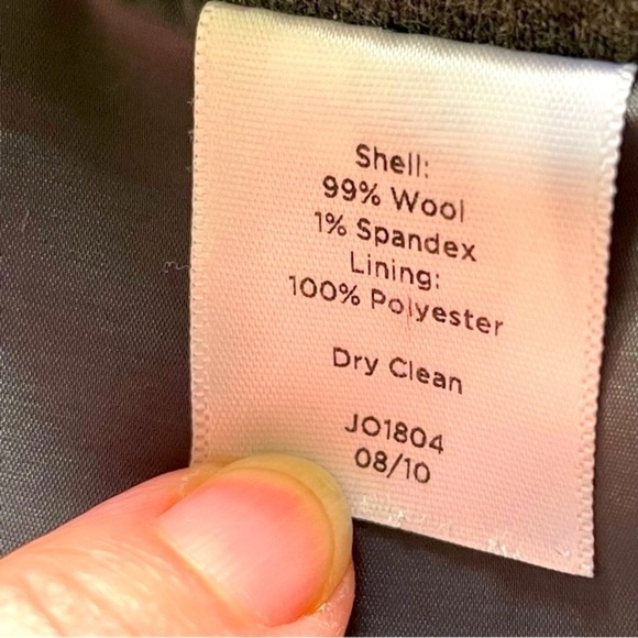 Talbots Signature Style Wool Cargo Pants | Size 10 | Gray - Picture 8 of 11